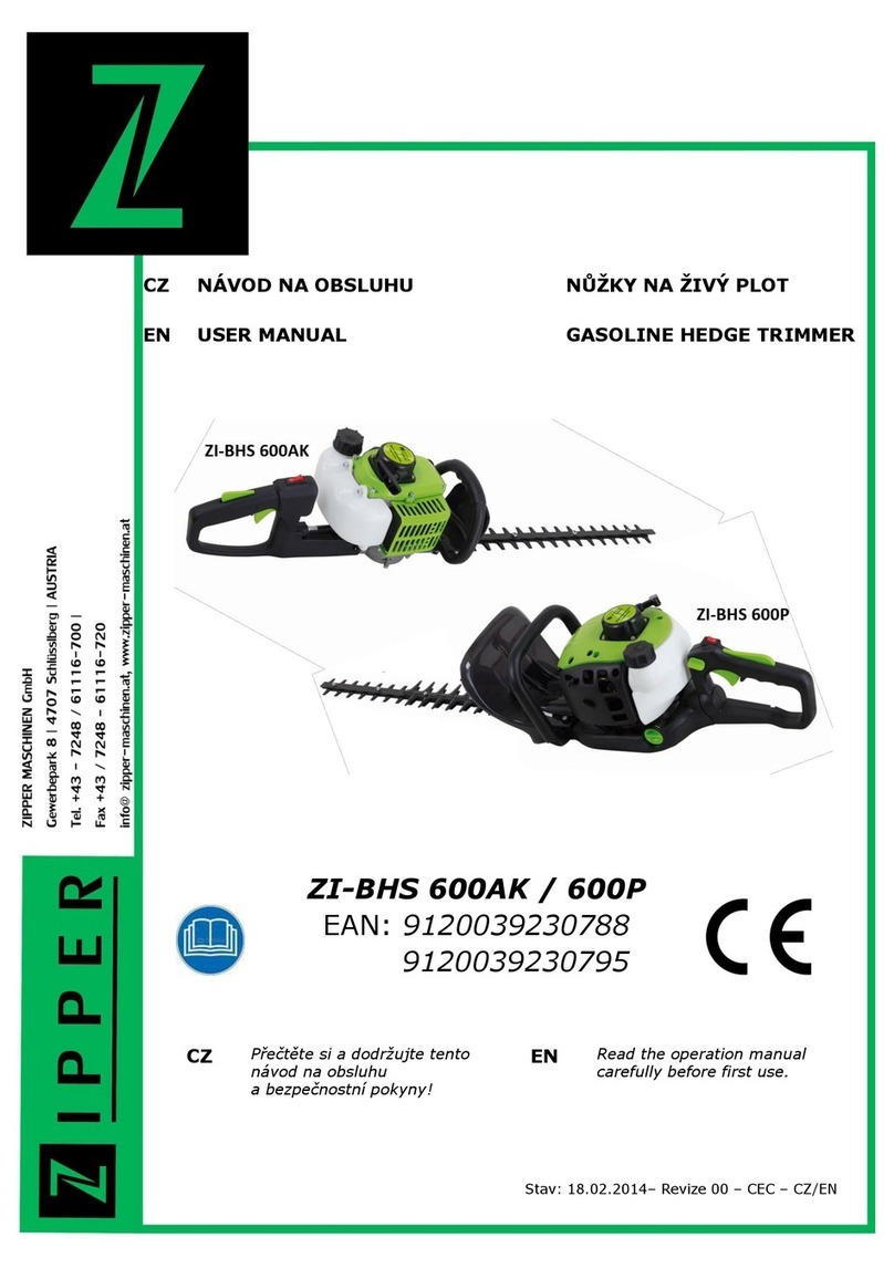 Zipper Mowers ZI-BHS 600AK user manual