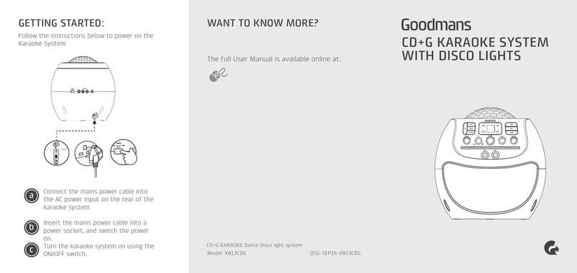 Goodmans XB13CDG user manual