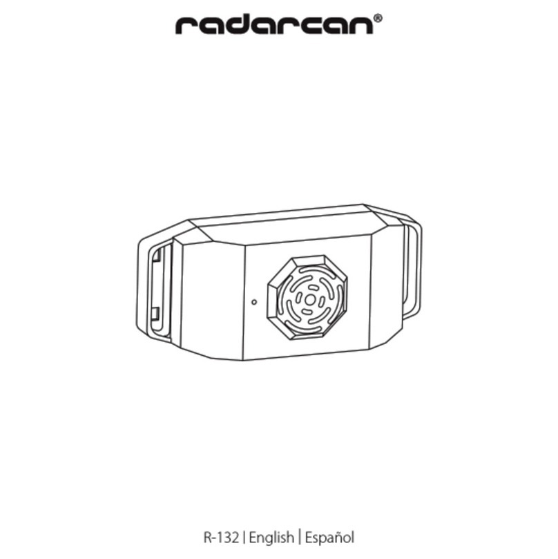 Radarcan R-132 user manual
