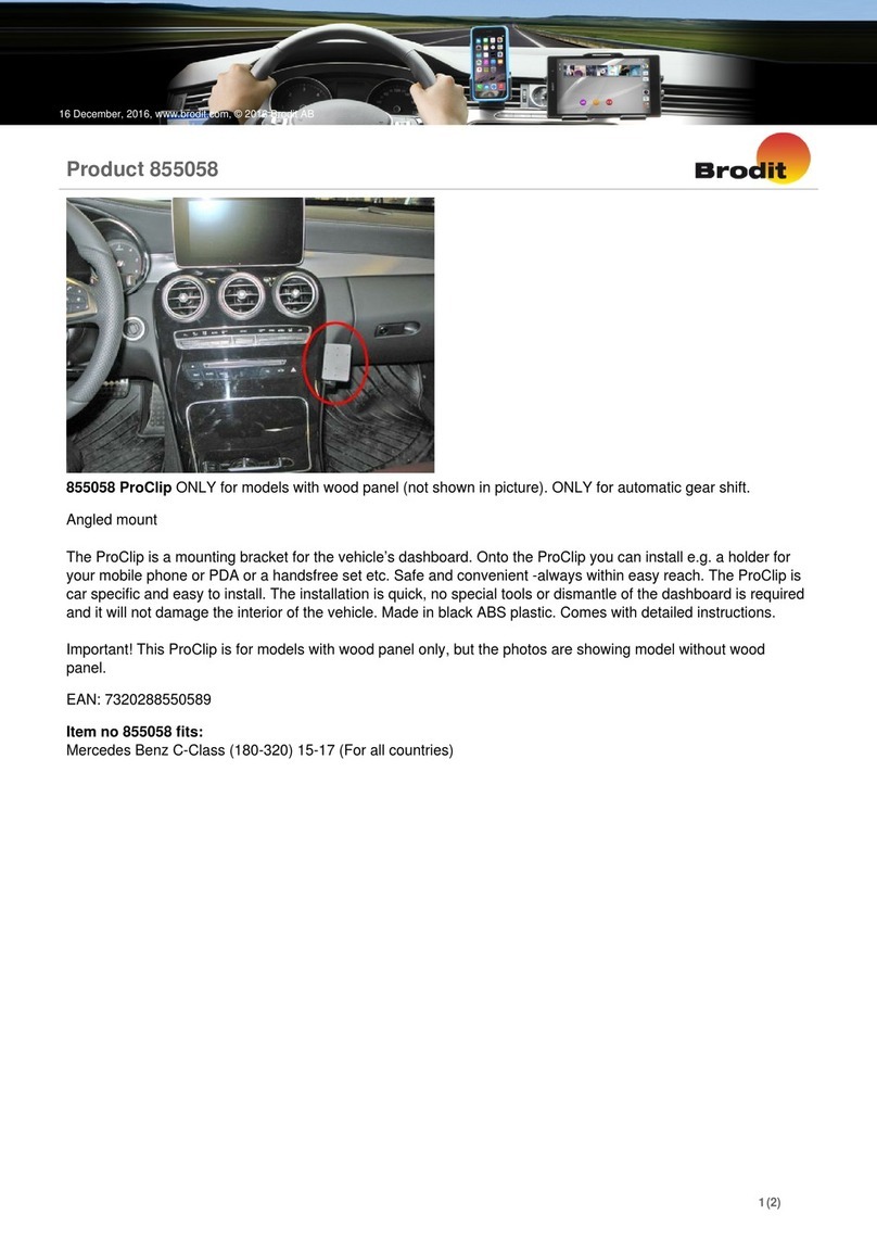 Brodit ProClip 855058 manual
