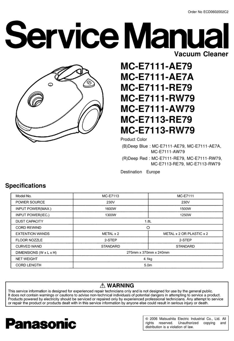Panasonic MC-E7111-AE79 Service manual