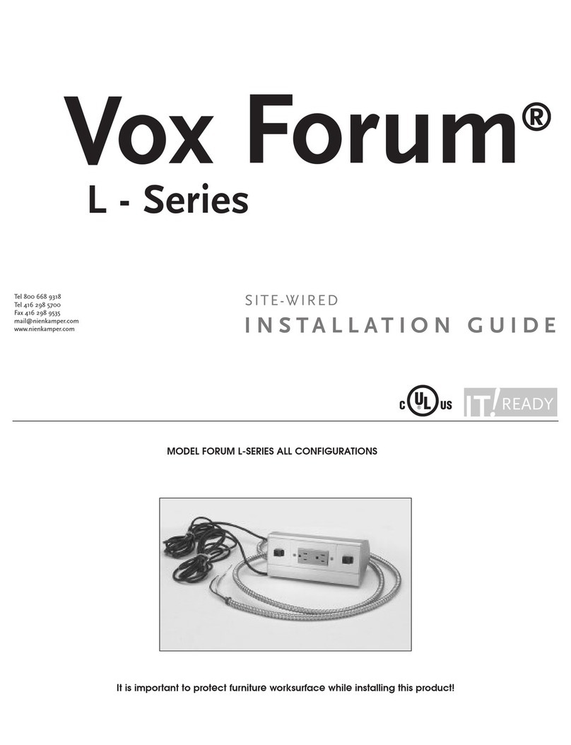 Nienkamper Vox Forum L Series installation guide