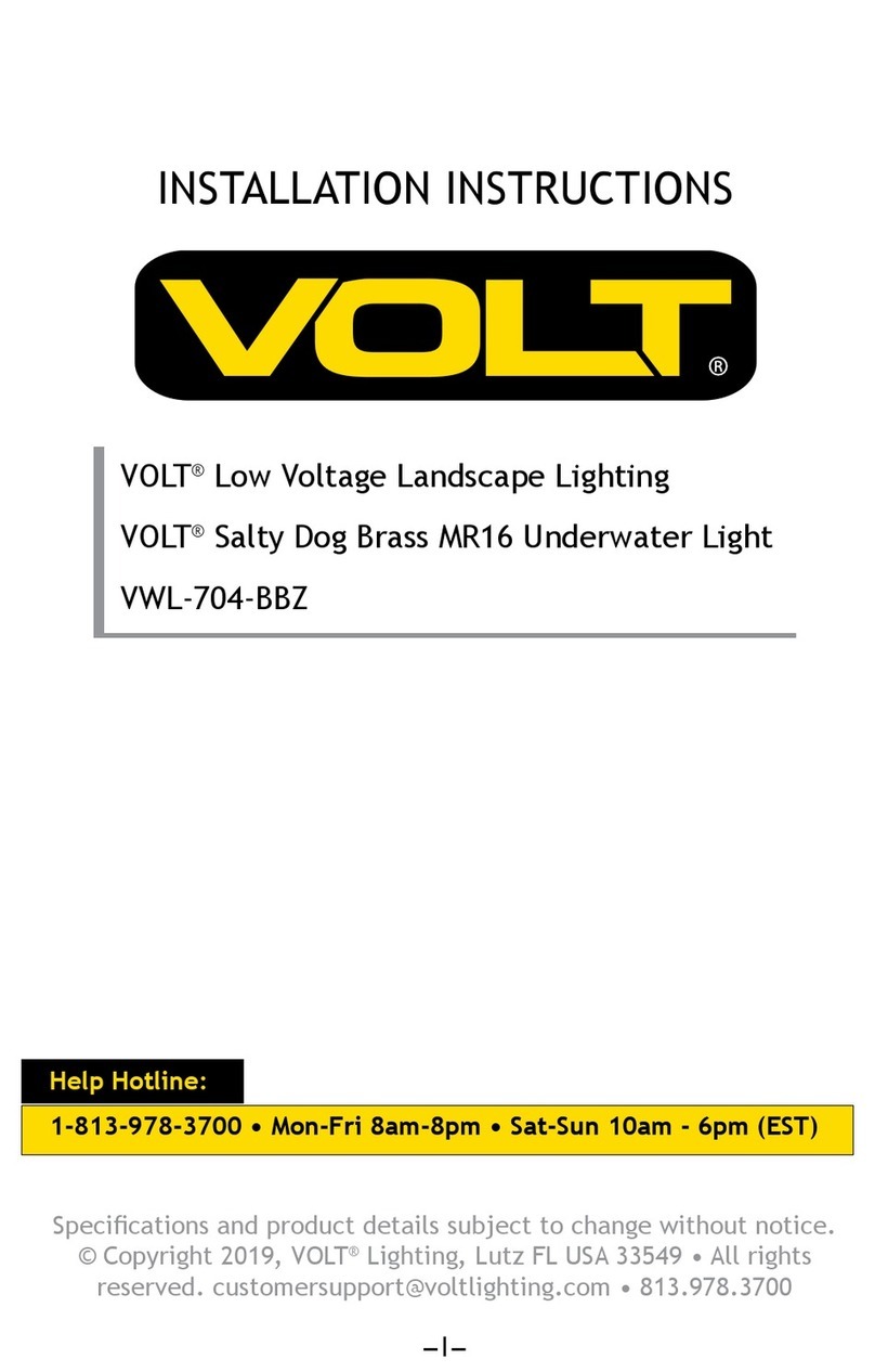 Volt Salty Dog Brass MR16 VWL-704-BBZ installation instructions