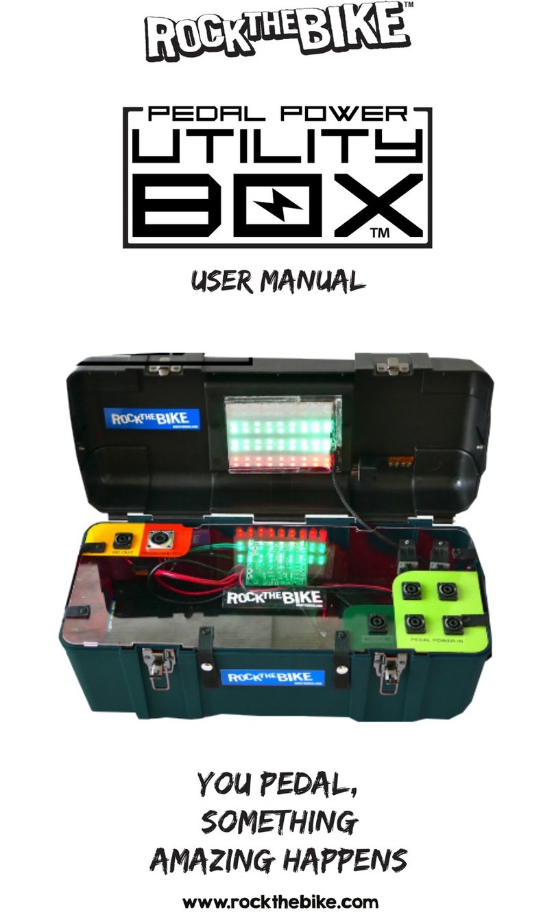 Rock The Bike Pedal Power Utility Box user manual