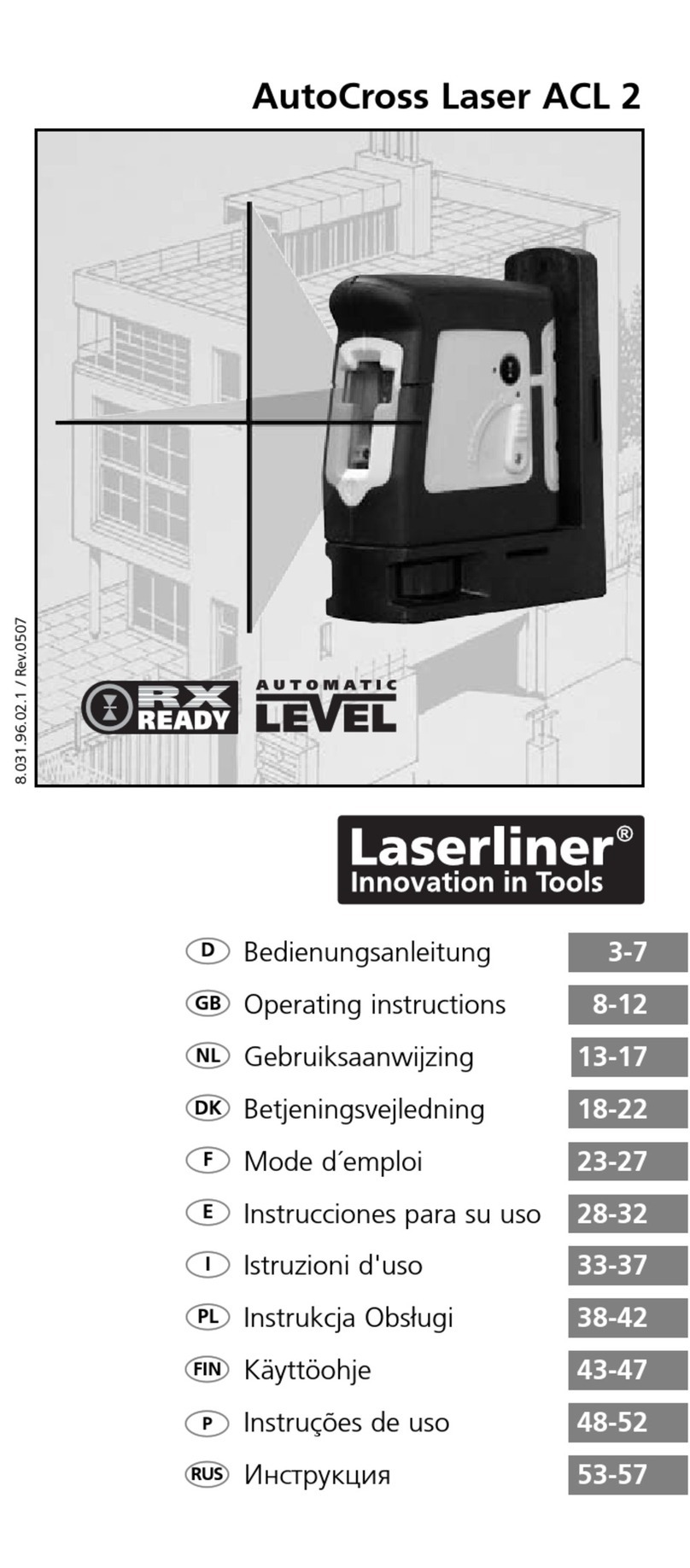 LaserLiner AutoCross Laser ACL 2 User manual