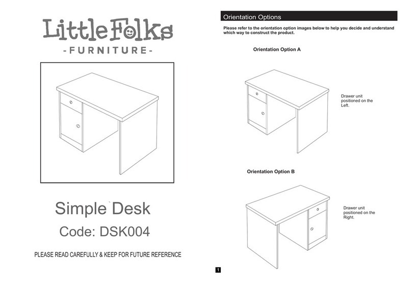 Little Folks Furniture DSK004 manual Little Folks Furniture DSK004 manual