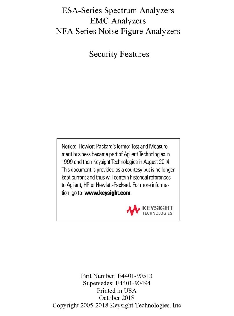 Keysight NFA Series Owner's manual