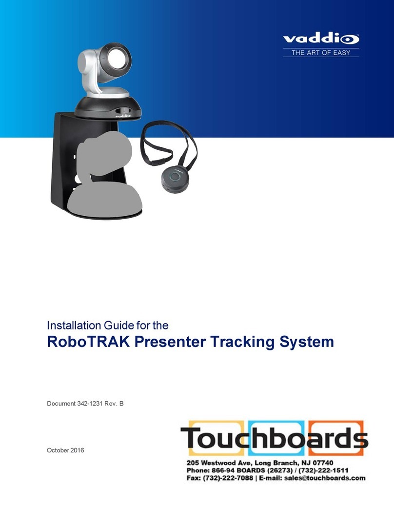 VADDIO RoboTRAK User manual