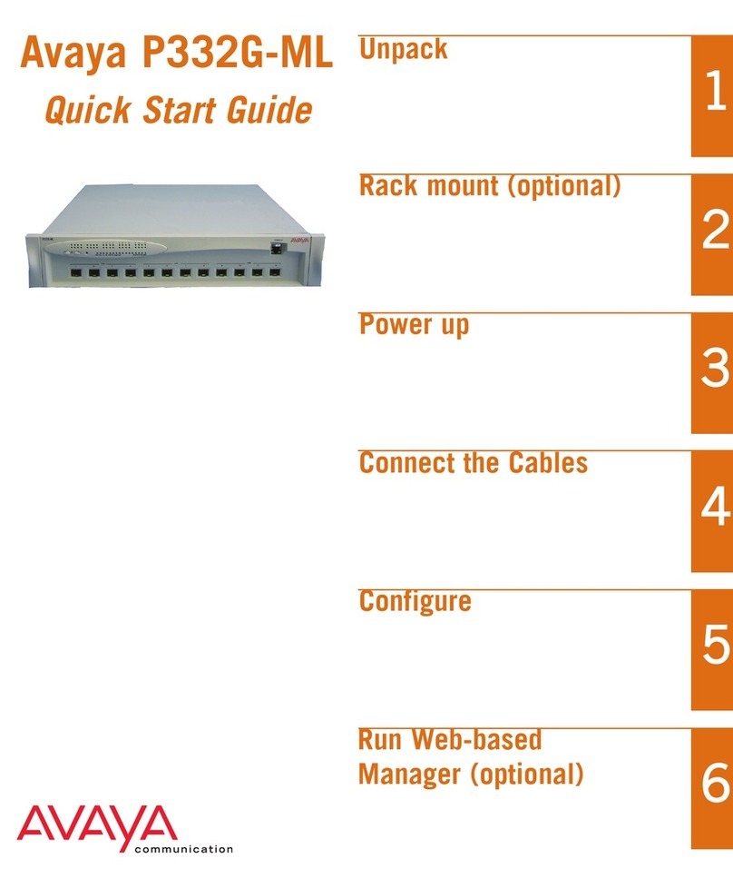 Avaya P332G-ML User manual