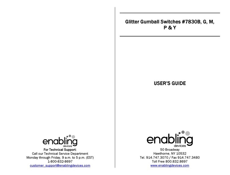 Enabling Devices Glitter Gumball Switches 7830B User manual