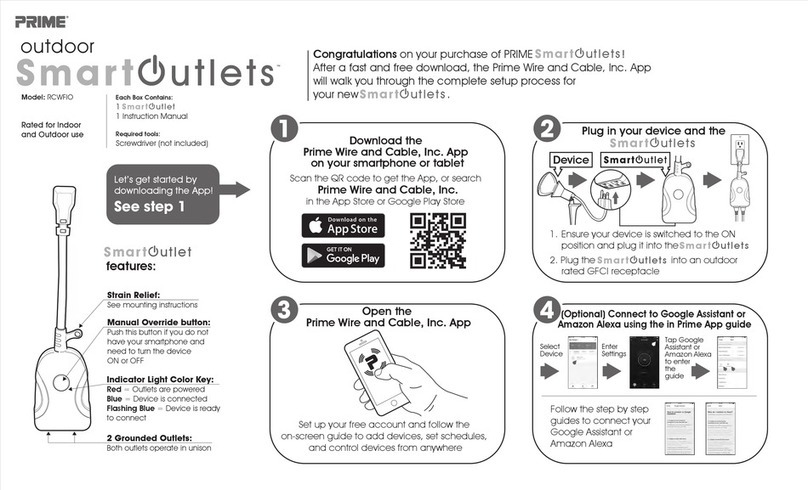 Prime SmartOutlets RCWFIO instruction manual