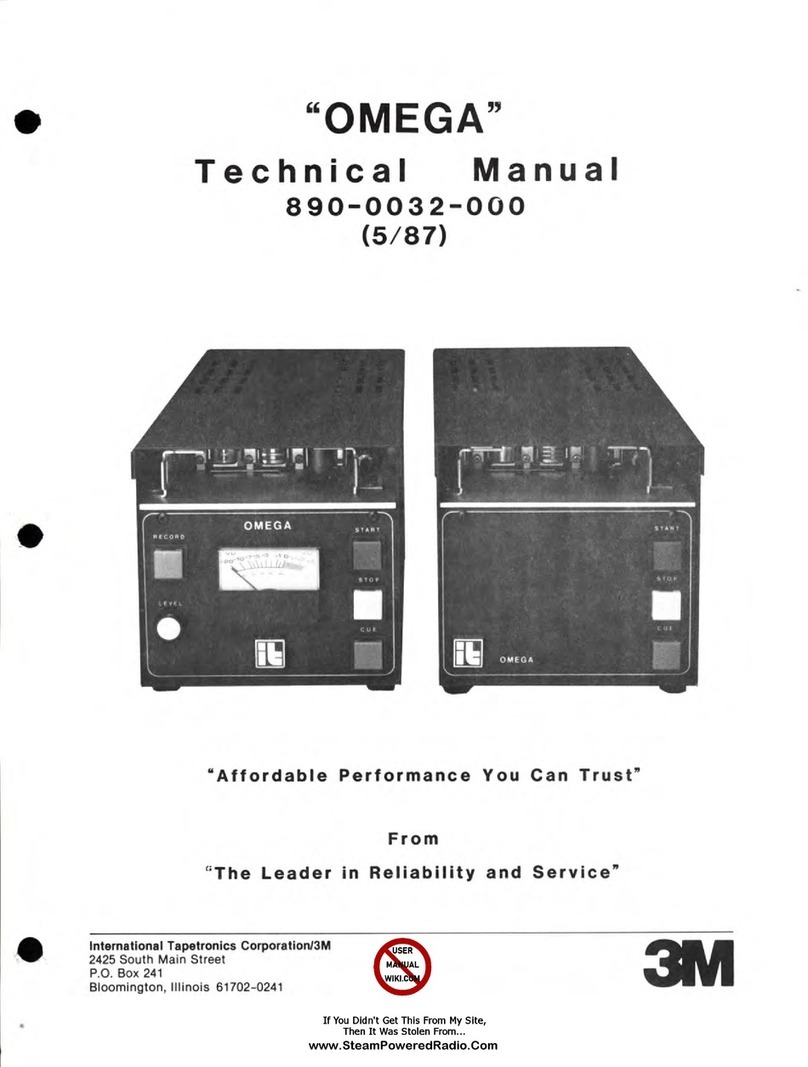 3M OMEGA 890-0032-000 Technical manual