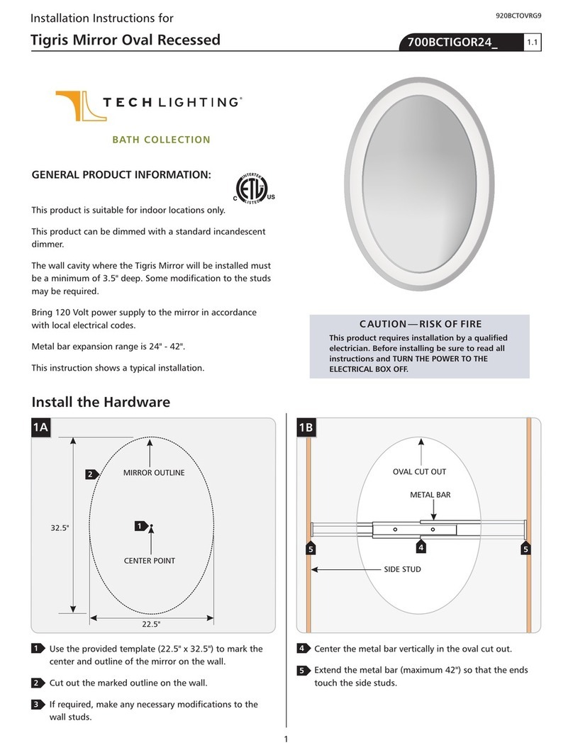 TECHLIGHTING Tigris 700BCTIGOR24 Series User manual