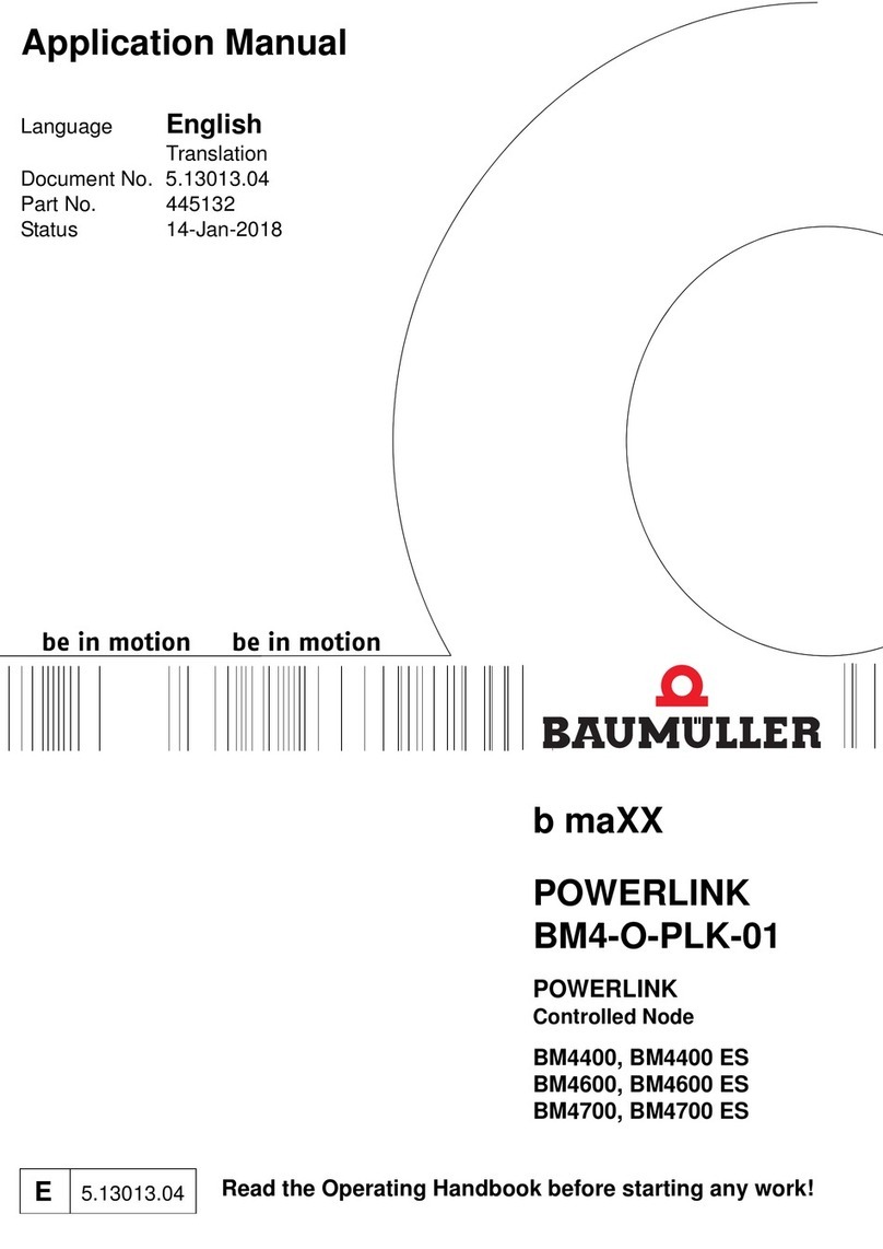 Baumuller b Maxx Series Operating handbook