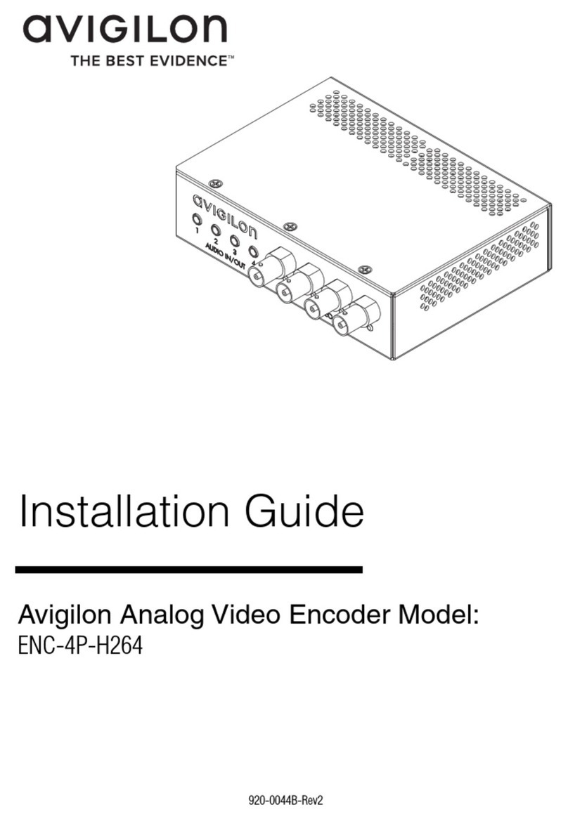 Avigilon ENC-4P-H264 installation guide