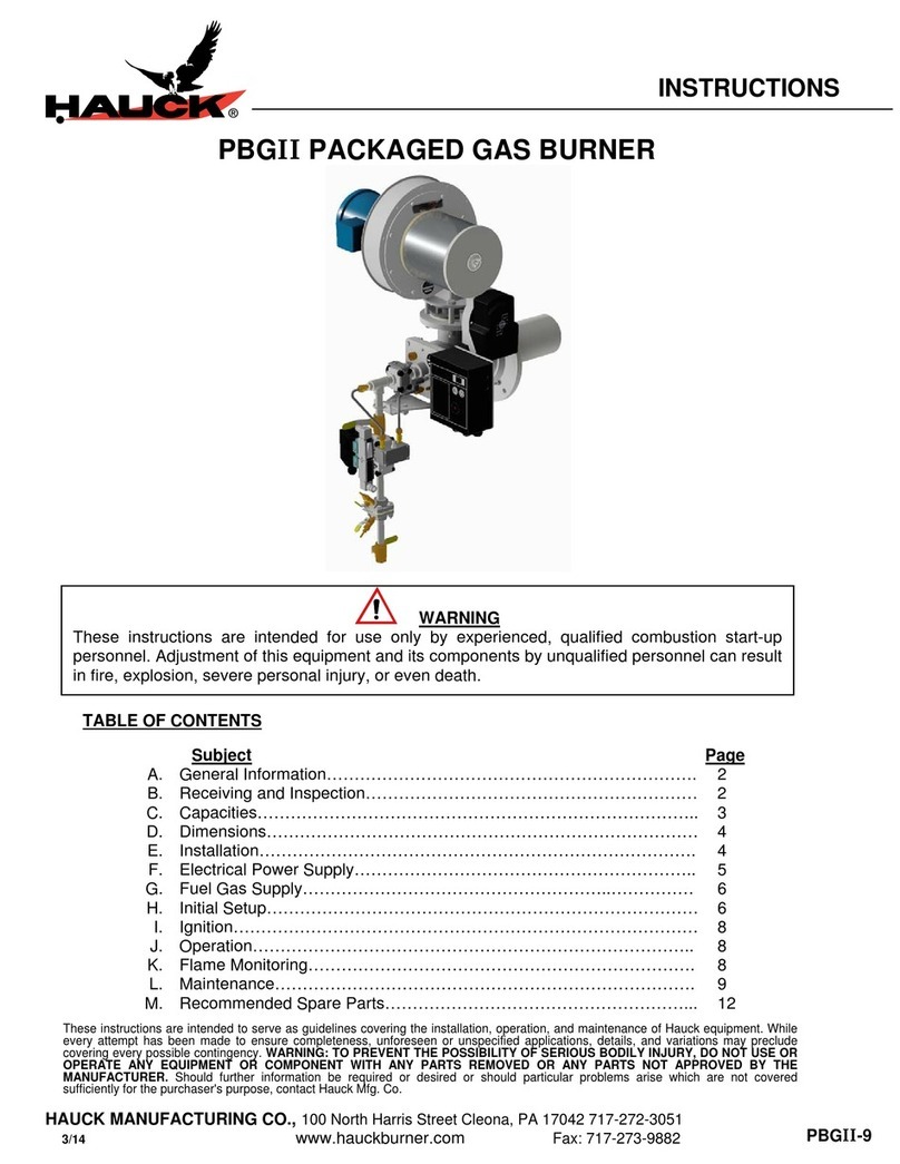 Hauck PBGII Series User manual