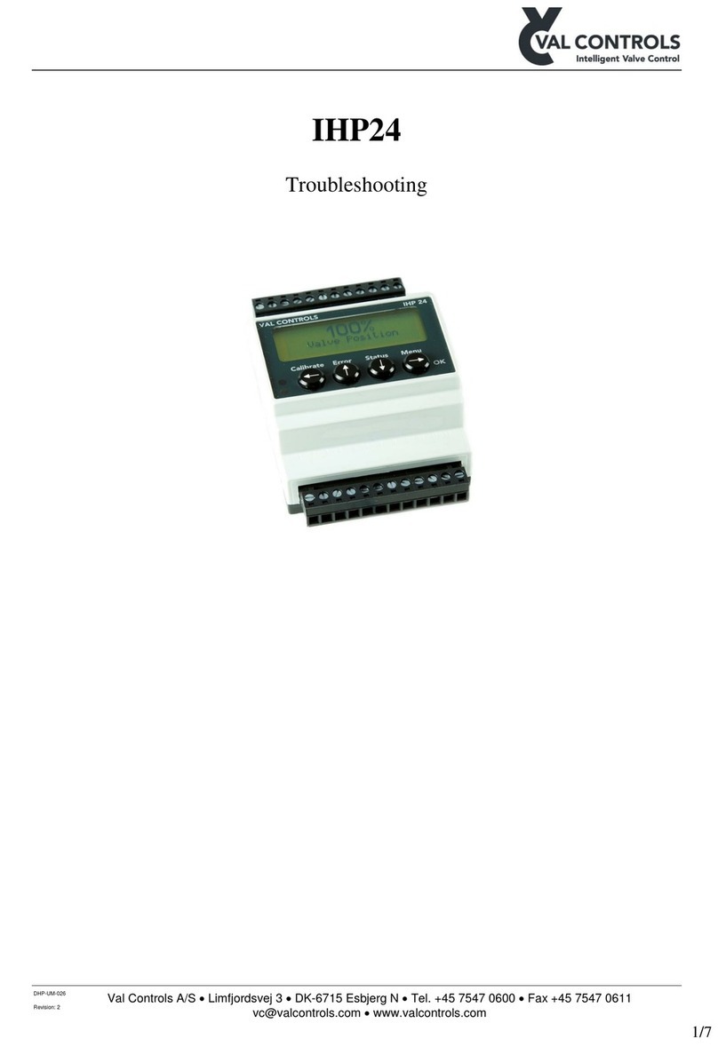 Val Controls IHP24 Troubleshooting