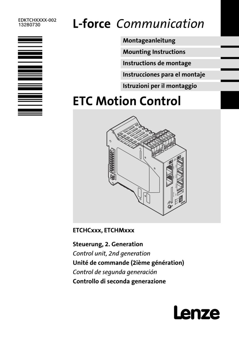 Lenze ETCHC Series, ETCHM Series User manual Lenze ETCHC Series, ETCHM Series User manual