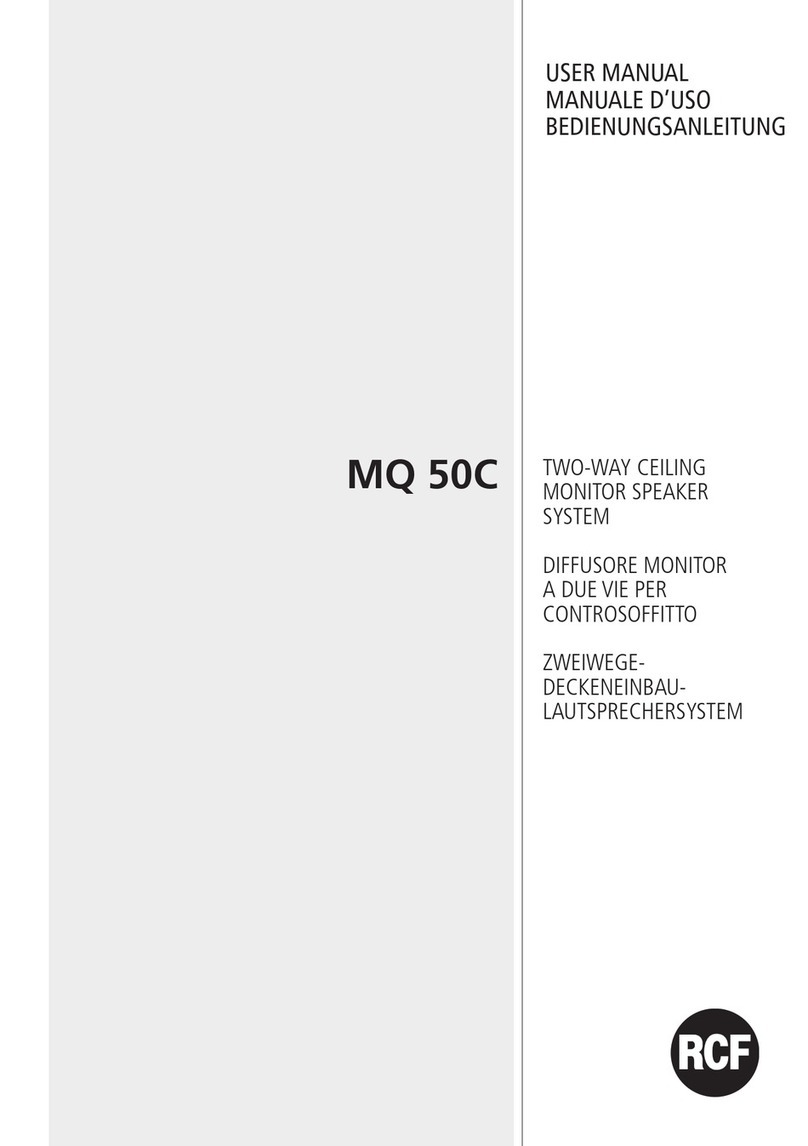 RCF MQ50C User manual