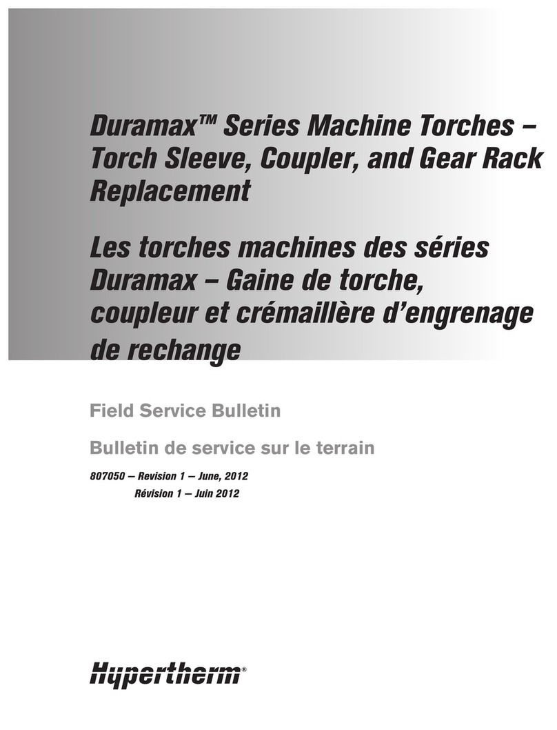 Hypertherm Duramax Series Field Service Bulletin