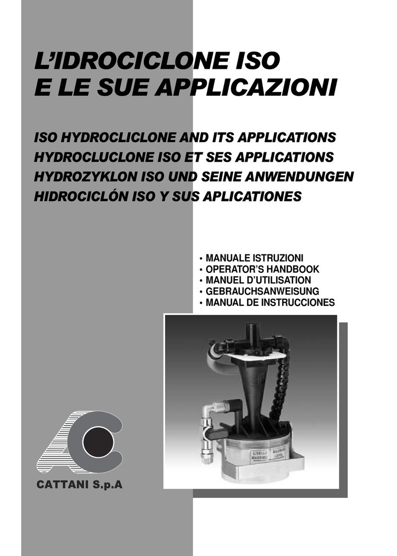 Cattani HYDROCLICLONE ISO Operator's handbook