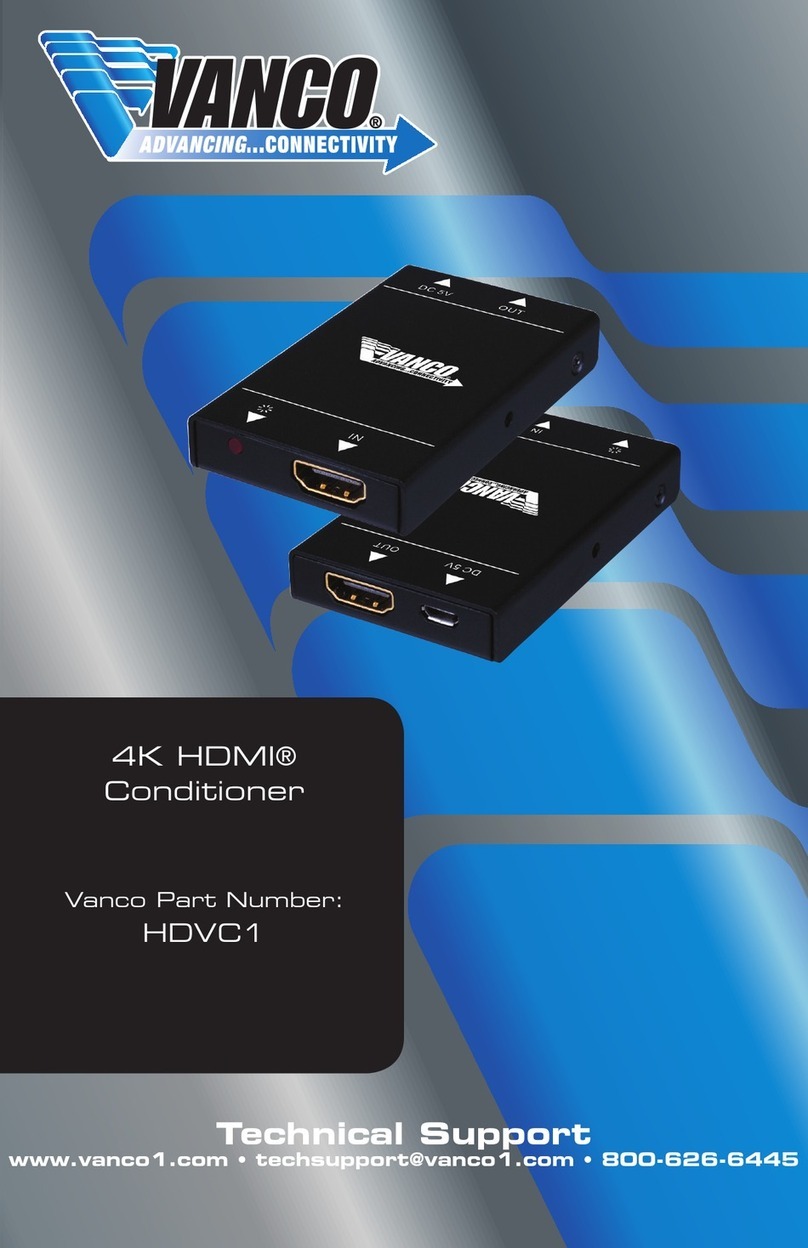 Vanco HDVC1 User manual Vanco HDVC1 User manual