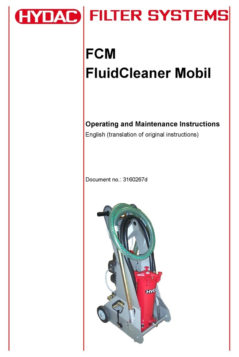 Hydac FluidCleaner Mobil FCM Series User manual
