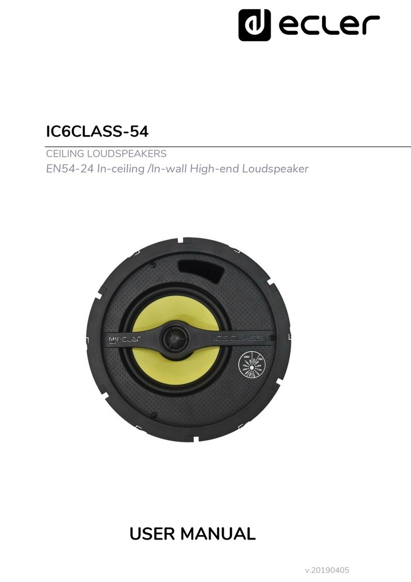 Ecler IC6CLASS-54 User manual