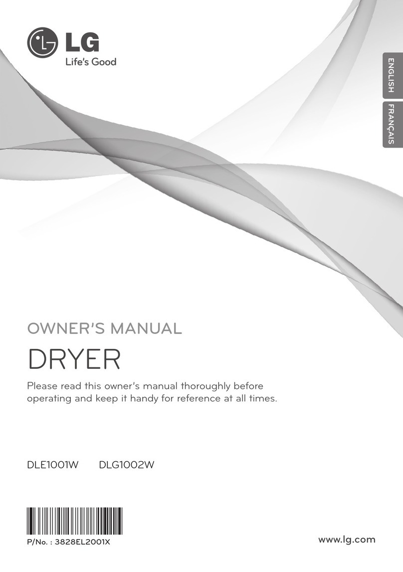 LG DLE1001W User manual