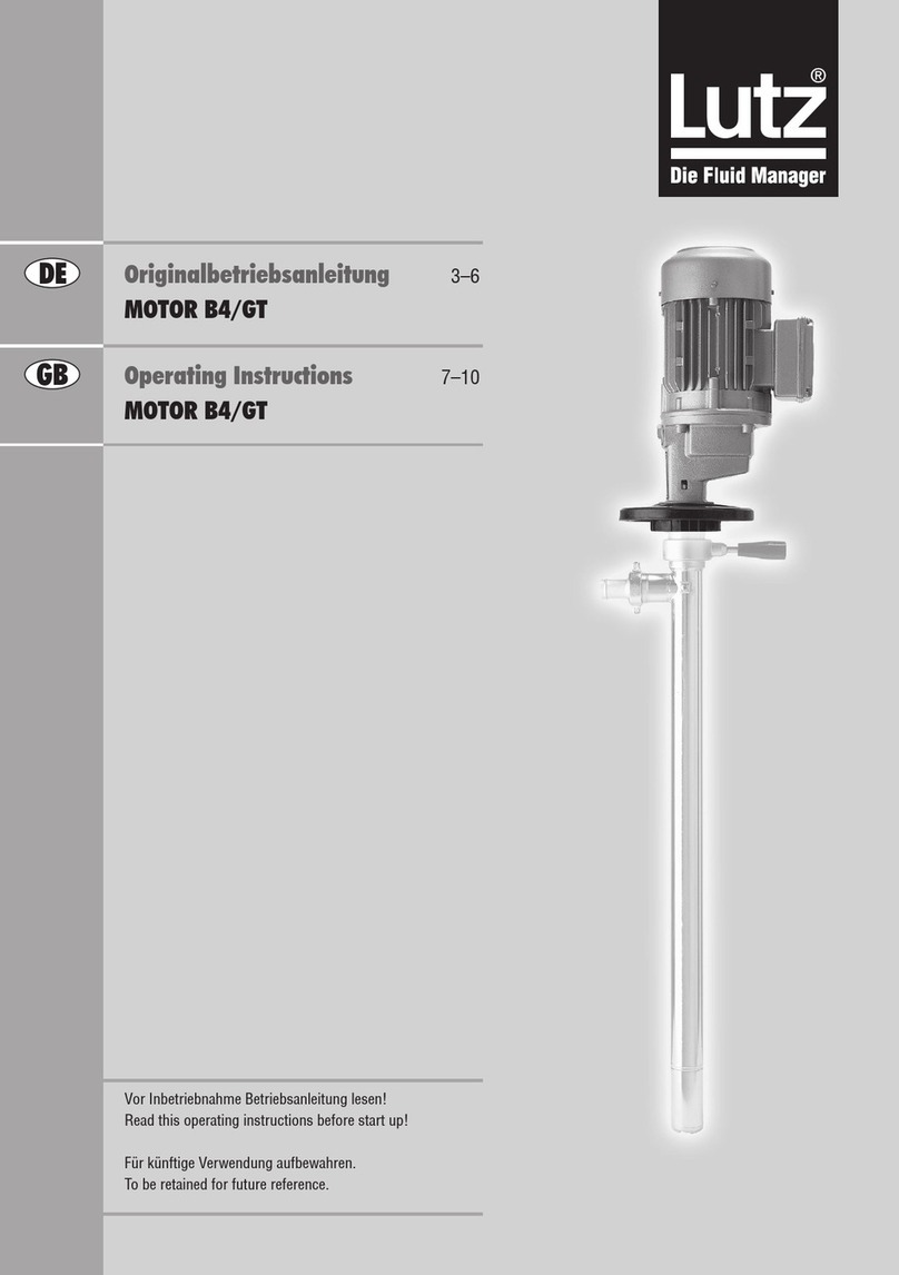 Lutz B4/GT-750 operating instructions