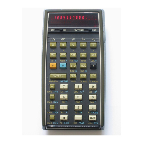 HP HP-67 User manual