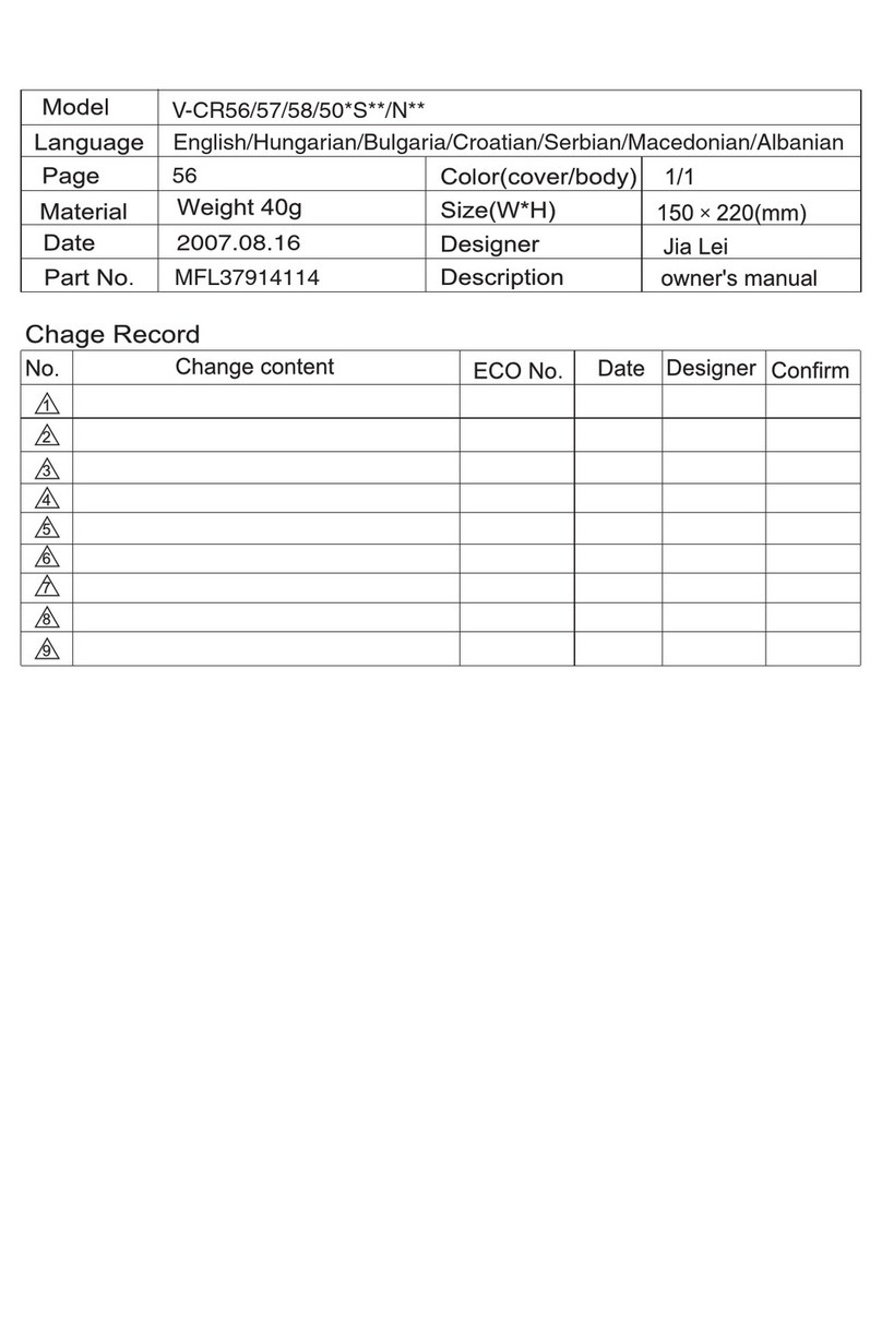 LG V-CR56 S Series User manual