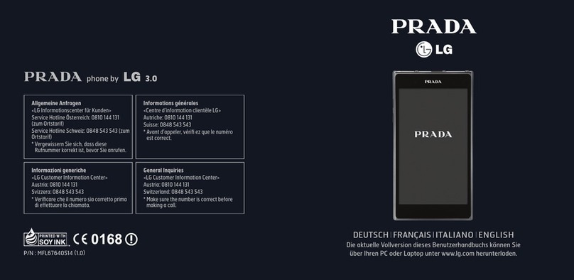 LG P940 Prada User manual