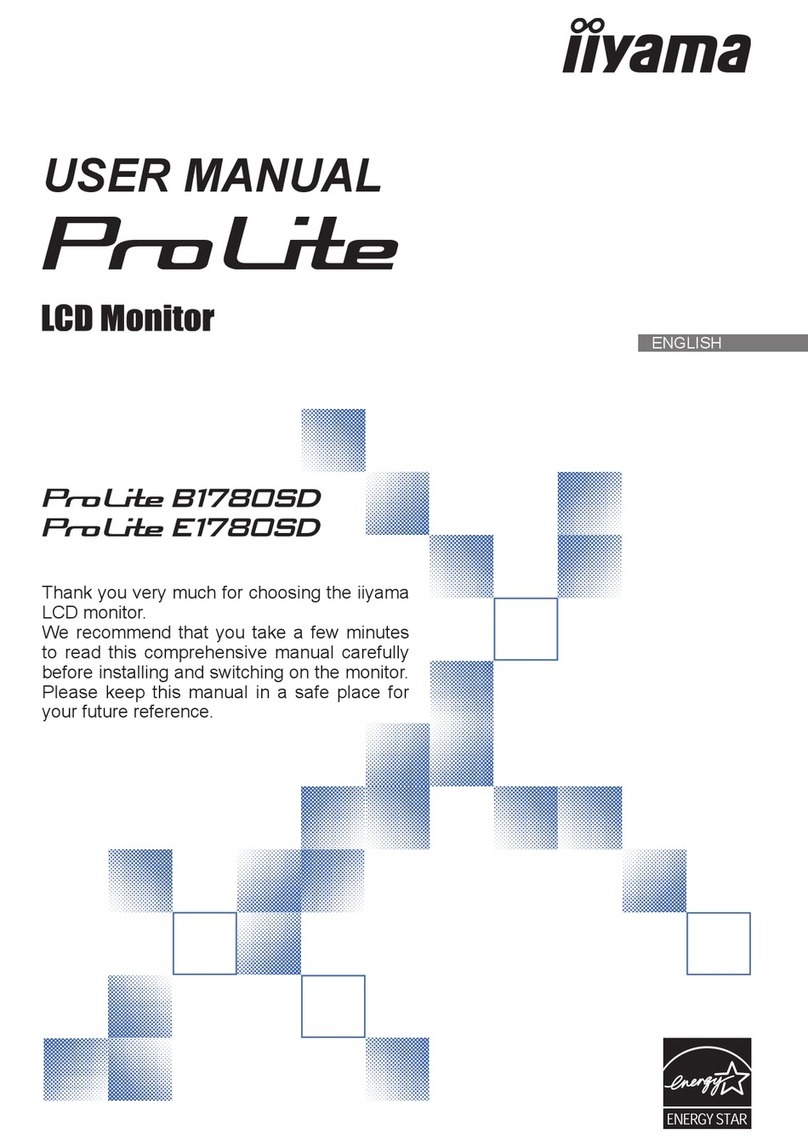 Iiyama Pro Lite B1780SD User manual