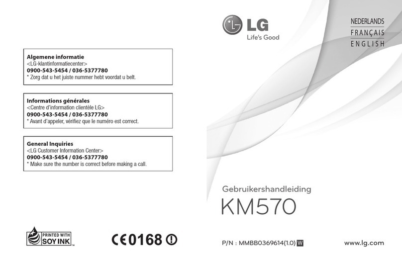 LG KM570 User manual