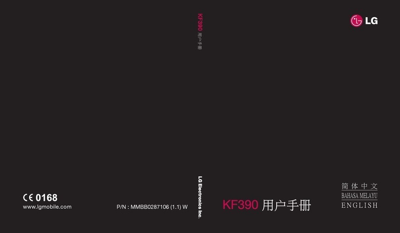 LG KF390 User manual
