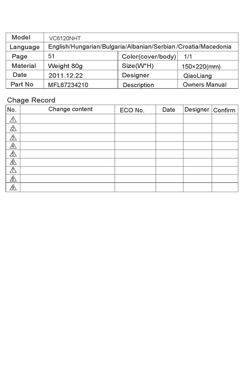 LG VC6120NHT User manual