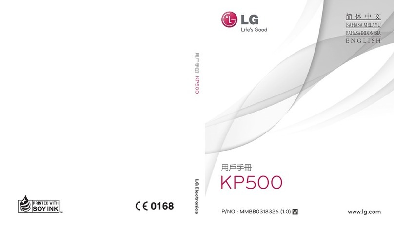 LG KP500 user guide