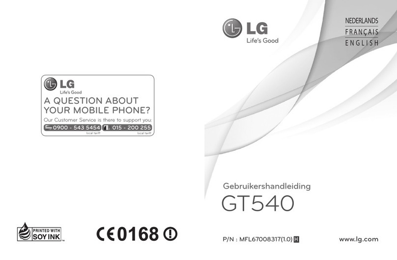 LG GT540 User manual