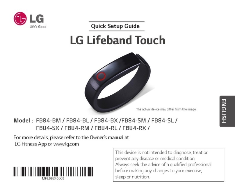 LG Lifeband Touch Series Quick setup guide