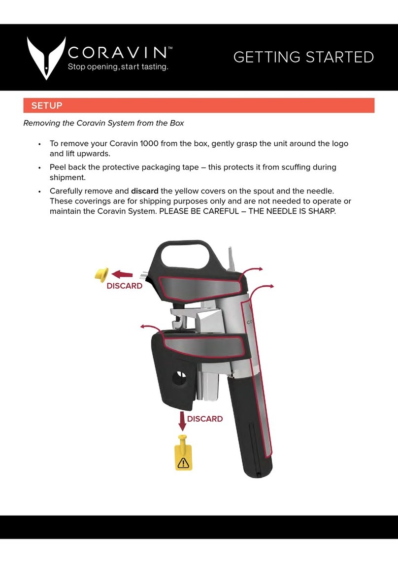 CORAVIN 1000 Getting started