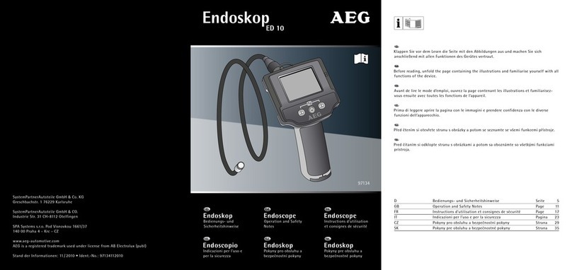 AEG ED 10 Operation and safety notes AEG ED 10 Operation and safety notes