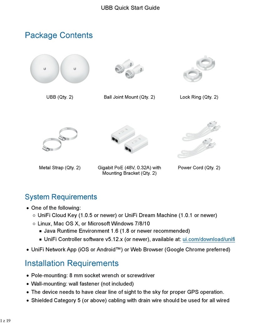 Ubiquiti UBB User manual