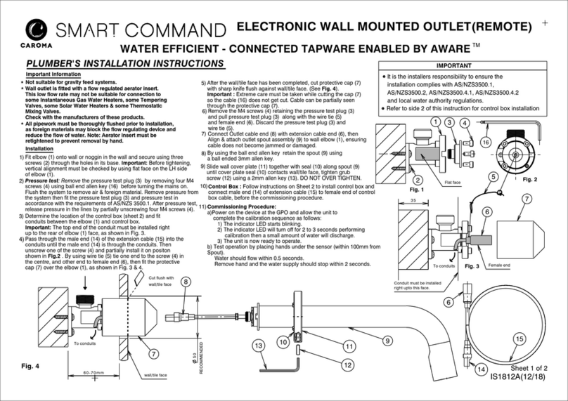 Caroma SMART COMMAND Series User manual