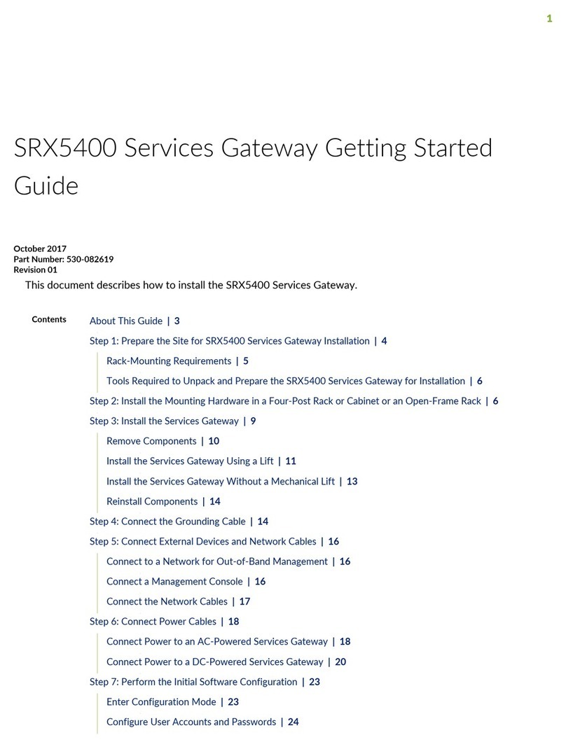 Juniper SRX5400 User manual