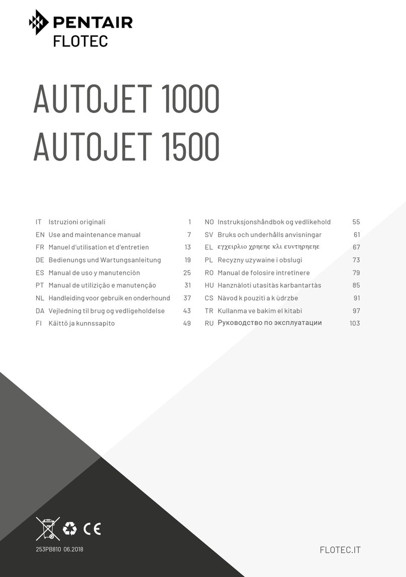 Pentair Flotec AUTOJET 1000 Use and maintenance manual
