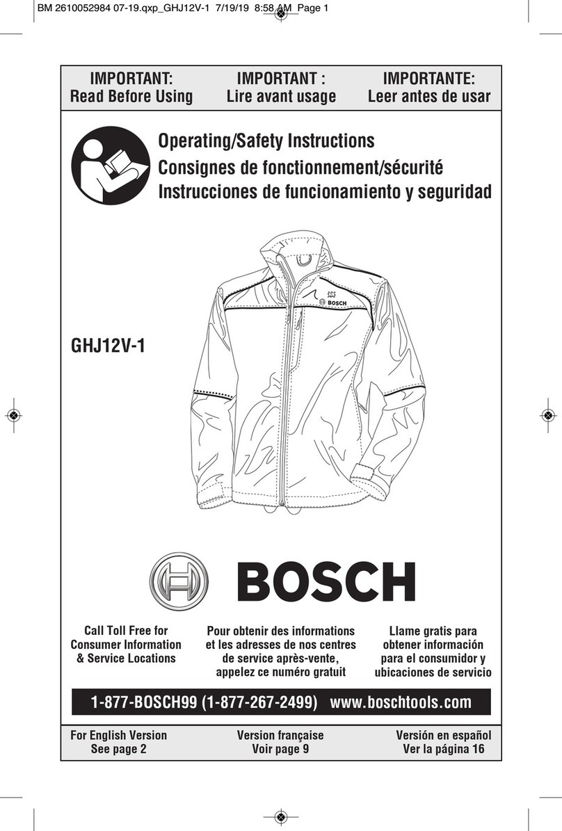 Bosch GHJ12V-1 Operating/safety instructions