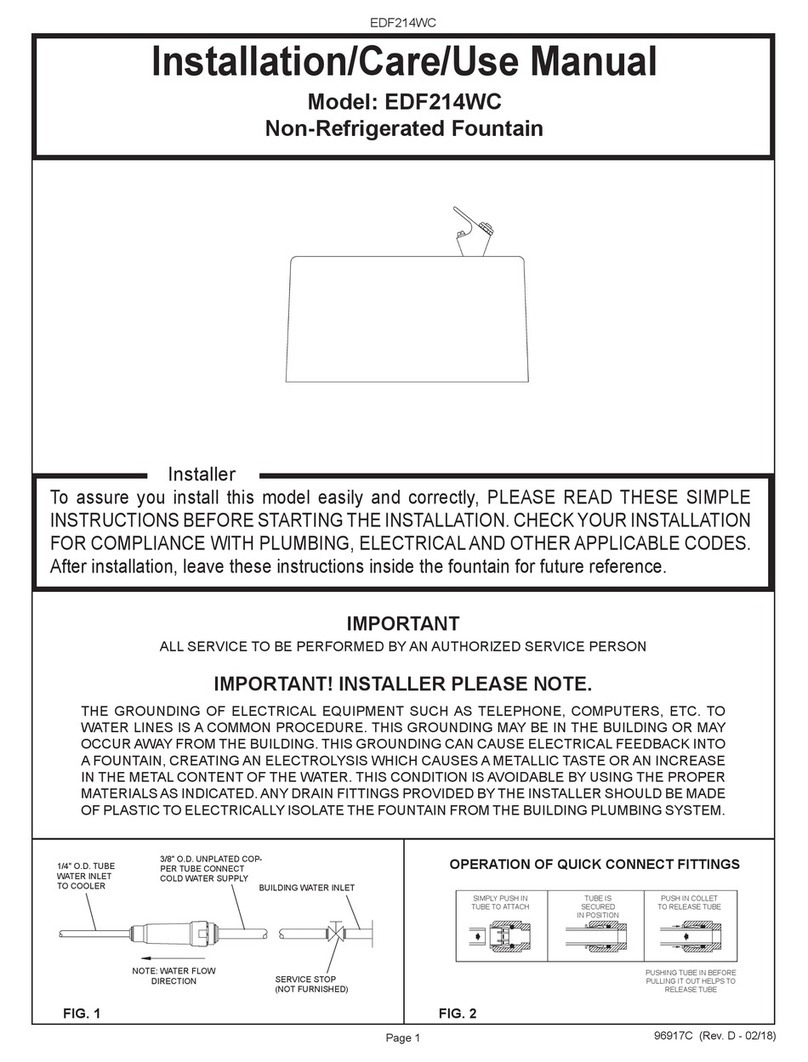 Elkay EDF214WC Installation manual