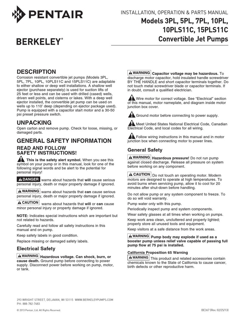 Pentair Berkeley 3PL Guide Pentair Berkeley 3PL Guide