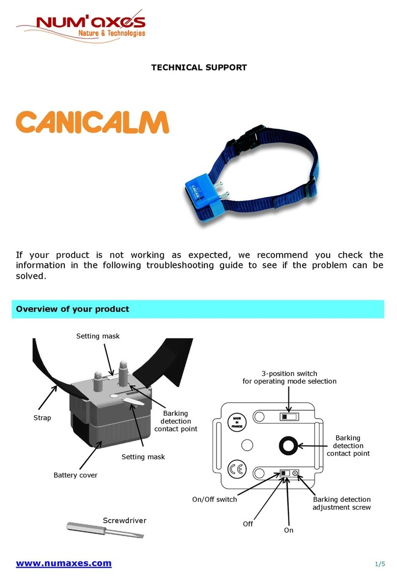 Num'axes Canicalm Series Installation instructions